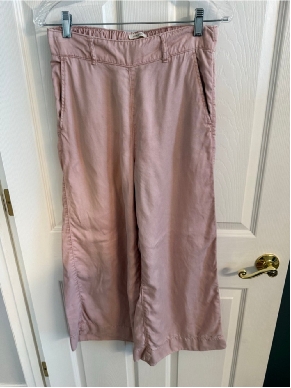 Joie Blush Pale Pink Wide Leg Elastic Waist Pants size Small